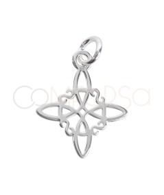 Sterling silver 925 Celtic knot pendant 13.3 x 13.3mm