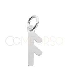 Colgante runa Ansuz 3.4 x 9.6mm Plata 925