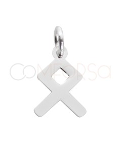 Colgante runa Odal 6.5 x 9.3mm Plata 925