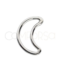 Anilla conector luna 8 x 12mm Plata 925