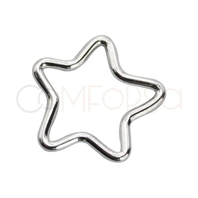 Anilla conector estrella 11mm Plata 925