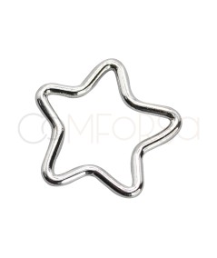 Anilla entrepieza estrella 11mm Plata 925