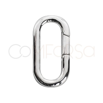 Oval spring ring in 925...