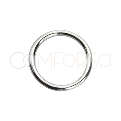 Sterling silver 925 circular jumpring connector 8mm