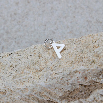 Sterling silver 925 Wunjo rune pendant 4.7 x 9.4mm