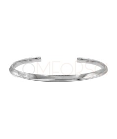 Sterling silver 925 stoned flat bracelet 65mm