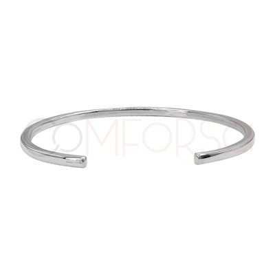 Pulsera hilo cuadrado 70mm Plata 925