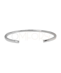 Pulsera hilo cuadrado 70mm Plata 925