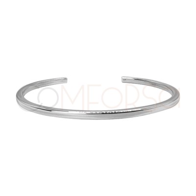 Pulsera hilo cuadrado 70mm Plata 925