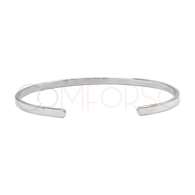 Pulsera plana 60mm Plata 925