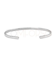 Pulsera plana 60mm Plata 925