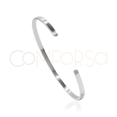 Pulsera plana 60mm Plata 925