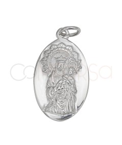 Colgante Virgen de la Almudena 13 x 20mm Plata 925