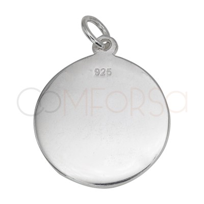 Dije Virgen de los Desamparados 18mm Plata 925