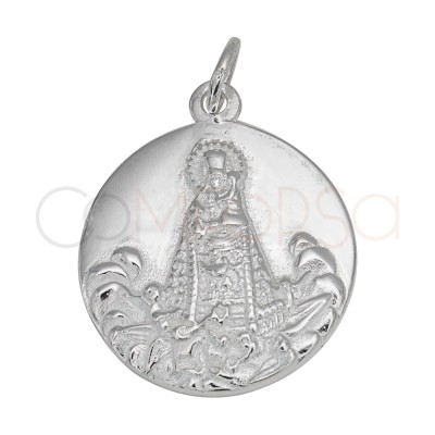 Dije Virgen de los Desamparados 18mm Plata 925