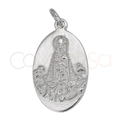 Dije Virgen de los desamparados 13 x 20mm Plata 925