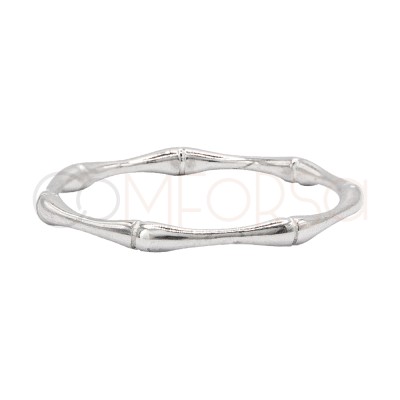 Sterling silver 925 bamboo ring