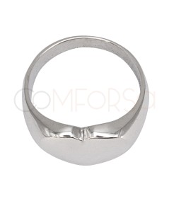 Anillo sello corazón 18 x 14mm Plata 925