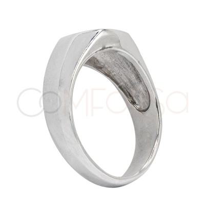 Anillo sello 7mm en Plata 925