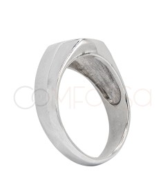 Anillo sello 7mm en Plata 925