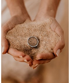 Sterling silver 925 bamboo ring