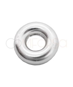 Donut 8mm con anilla de 2.7mm Plata 925