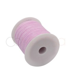 Goma elástica de terciopelo rosa claro 10mm