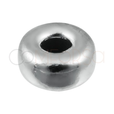 Donut 4 mm (1.5) plata rodiada