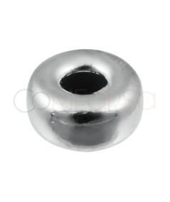 Donut 4 mm (1.5) plata rodiada