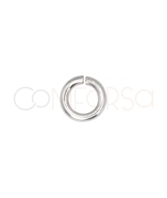 Anilla abierta 4 mm Plata 925