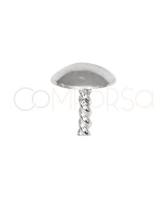 alfiler media bolita 4.5 mm plata 925