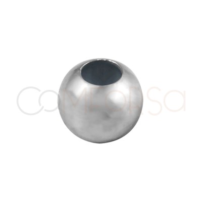 bolita 6 mm (2.4 mm ) plata...