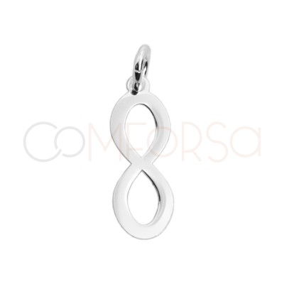 Colgante infinito 5 x 16 mm plata 925