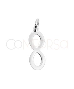 Colgante infinito 5 x 16 mm plata 925