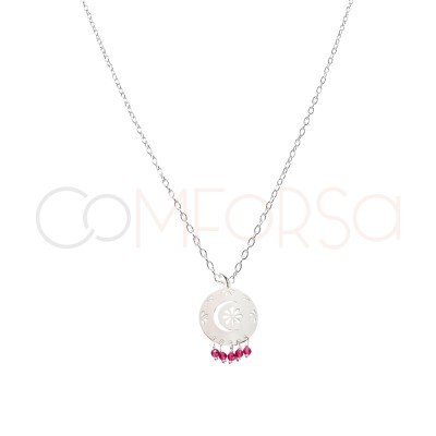 Collar arabio rosa Plata 925