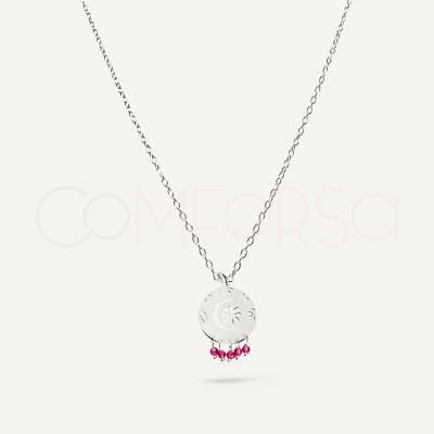 Cadena arabio rosa Plata 925