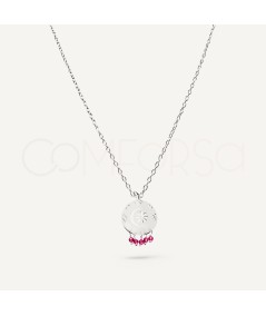 Cadena arabio rosa Plata 925