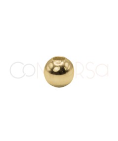 Bola lisa 3 mm Plata chapada en oro