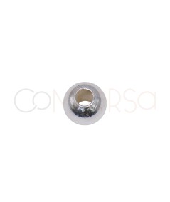 Bola lisa 3 mm Plata bañada en oro