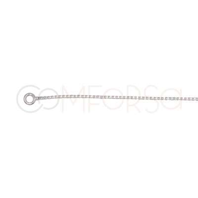 Pulsera veneciana 14 cm + 4 cm Plata 925