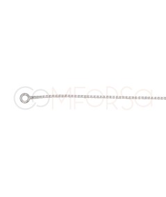 Pulsera veneciana 14 cm + 4 cm Plata 925