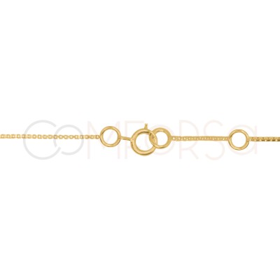 Gold-plated Sterling Silver 925 Venetian bracelet 14 cm + 4 cm