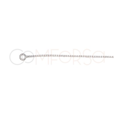 Sterling Silver 925 Split Venetian Chain 40 cm