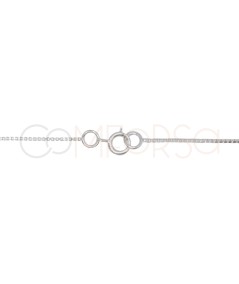 Sterling Silver 925 Split Venetian Chain 40 cm