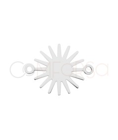 Sterling Silver 925 Sun-shaped Connector 12 mm