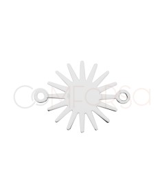 Sterling Silver 925 Sun-shaped Connector 12 mm