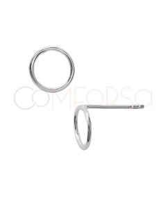 Pendiente circular 10mm Plata 925