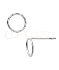 Sterling silver 925 circular earring 15mm