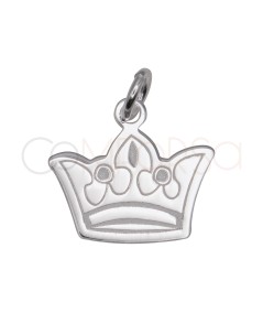 Sterling Silver 925 Crown Pendant 14 x 12.5 mm