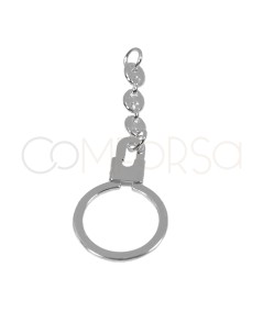 Lira con cadena 25 x 73 mm Plata 925